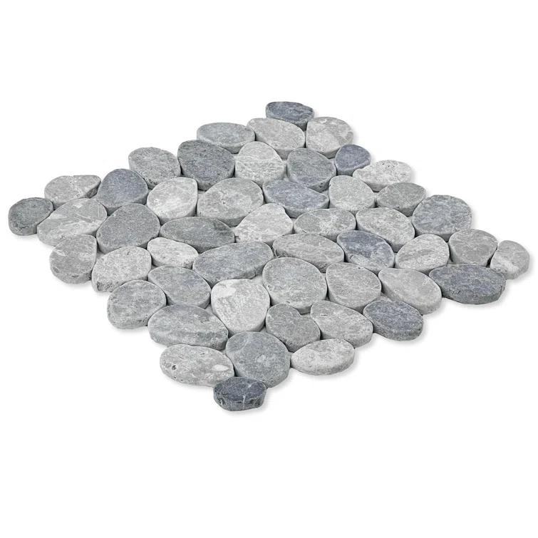 Cruz Bay Studio Natural Stone Pebbles Mosaic Wall & Floor Tile