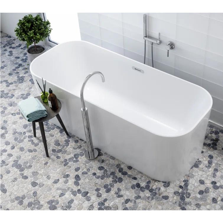 Cruz Bay Studio Natural Stone Pebbles Mosaic Wall & Floor Tile