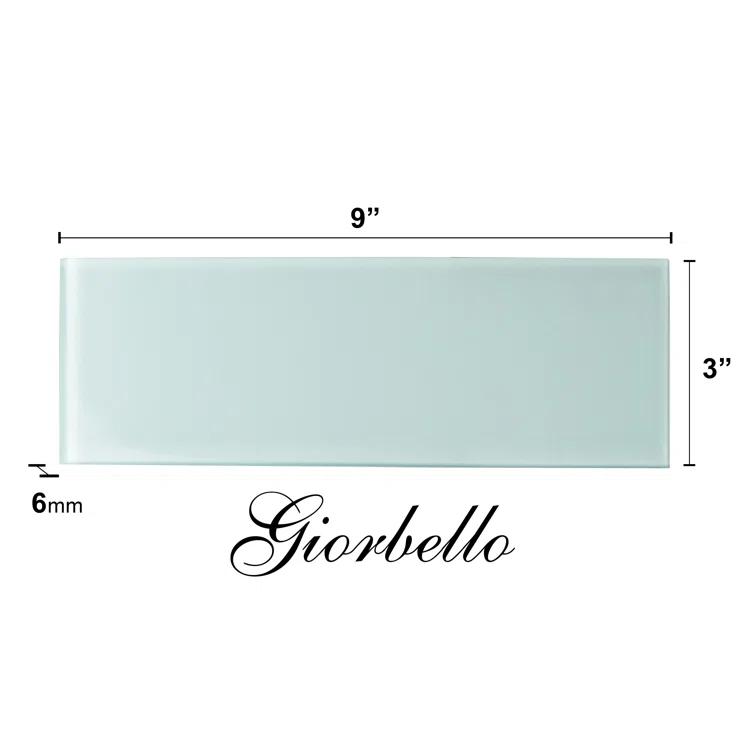 3" x 9" Glass Subway Tile