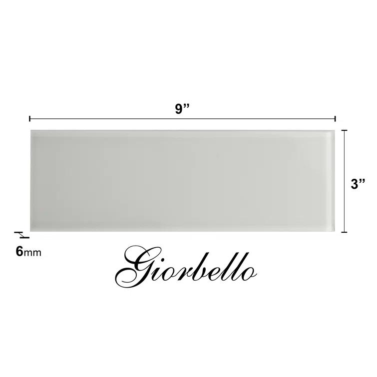 3" x 9" Glass Subway Tile