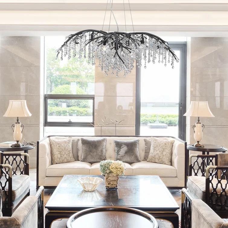 Willa Arlo™ Interiors Montriel 12 - Light Unique / Statement Geometric Chandelier with Crystal Accents & Reviews | Wayfair