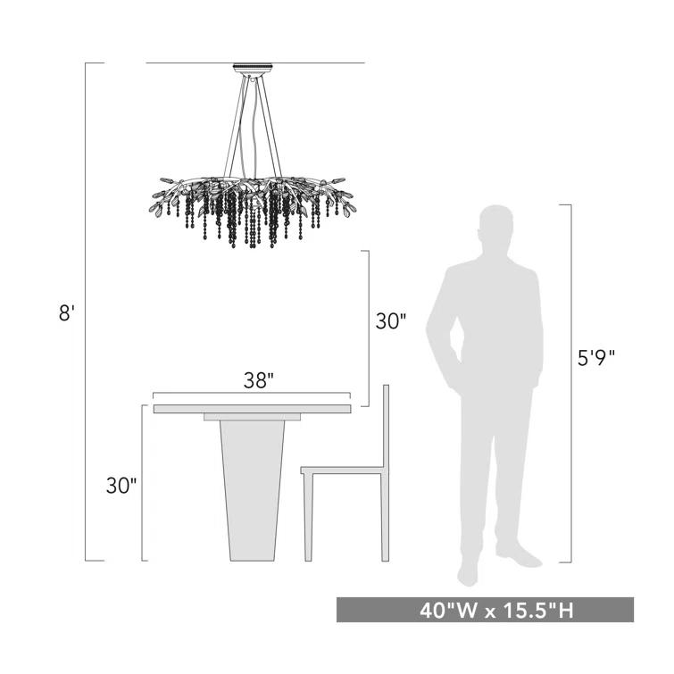 Willa Arlo™ Interiors Montriel 12 - Light Unique / Statement Geometric Chandelier with Crystal Accents & Reviews | Wayfair