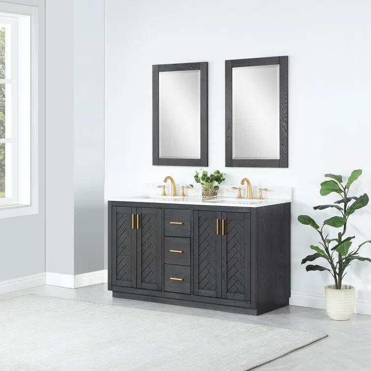 Ivy Wood Flat Wall Mirror