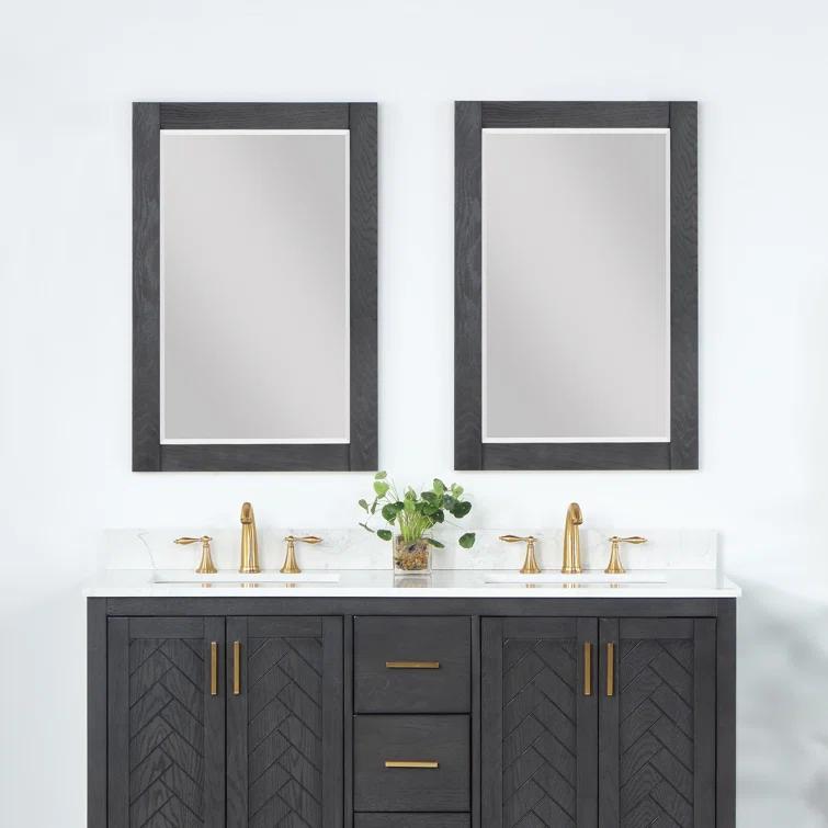 Ivy Wood Flat Wall Mirror