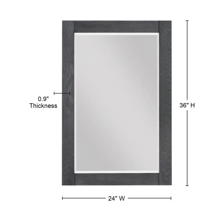 Ivy Wood Flat Wall Mirror