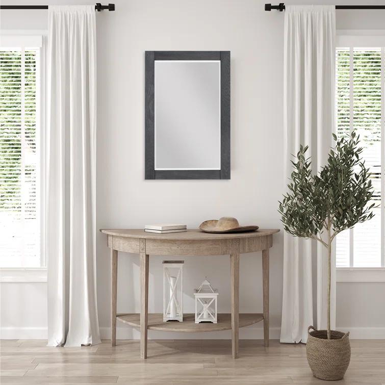 Ivy Wood Flat Wall Mirror