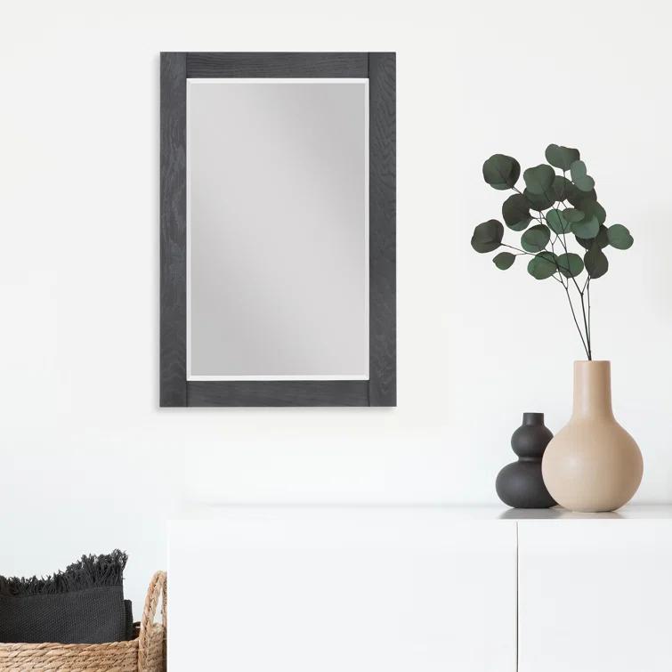 Ivy Wood Flat Wall Mirror