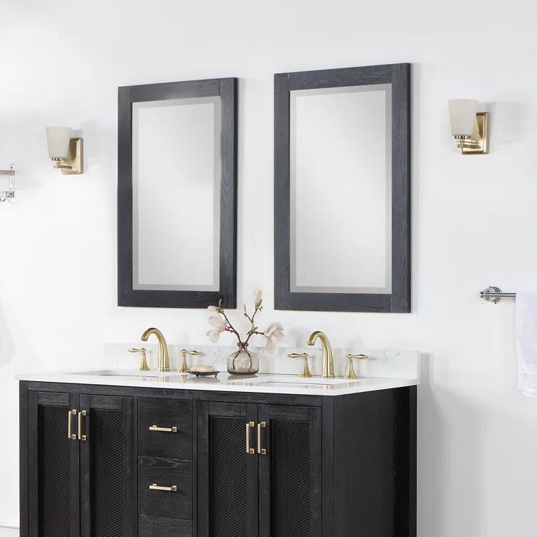 Ivy Wood Flat Wall Mirror