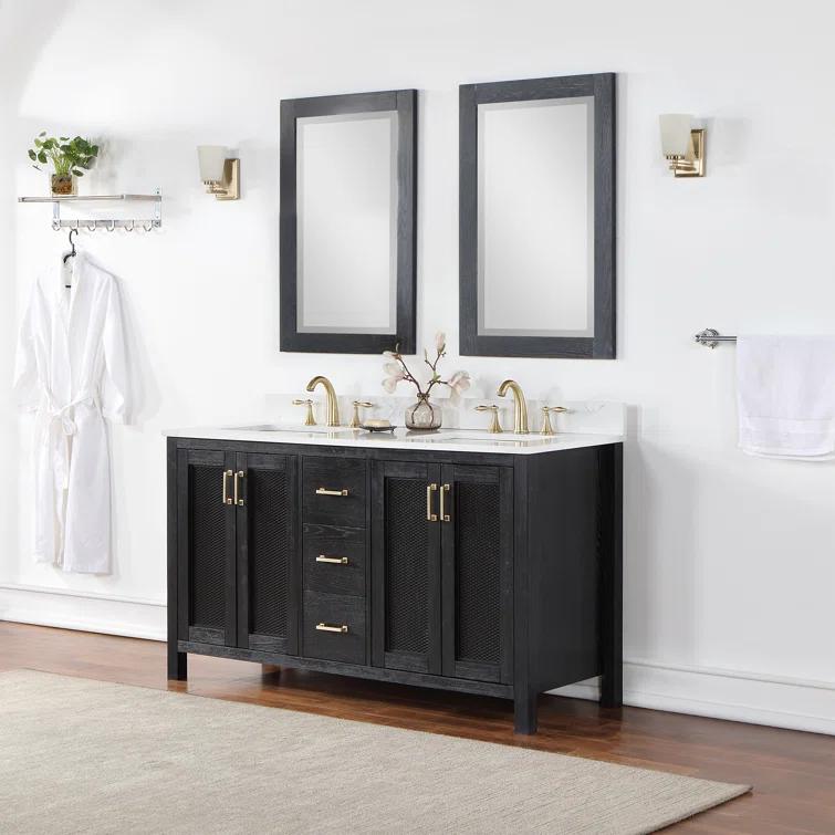 Ivy Wood Flat Wall Mirror