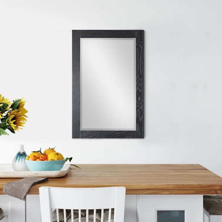 Ivy Wood Flat Wall Mirror