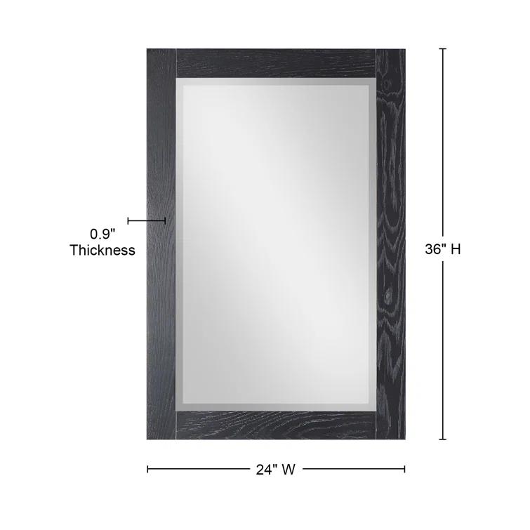 Ivy Wood Flat Wall Mirror