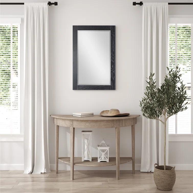 Ivy Wood Flat Wall Mirror