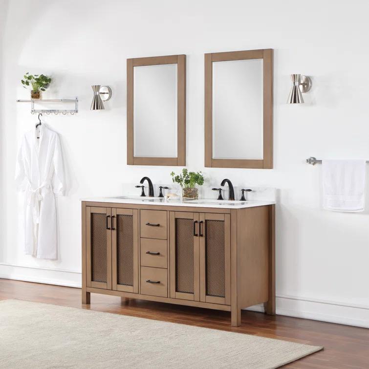 Ivy Wood Flat Wall Mirror