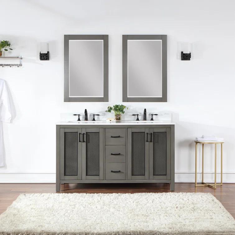 Ivy Wood Flat Wall Mirror