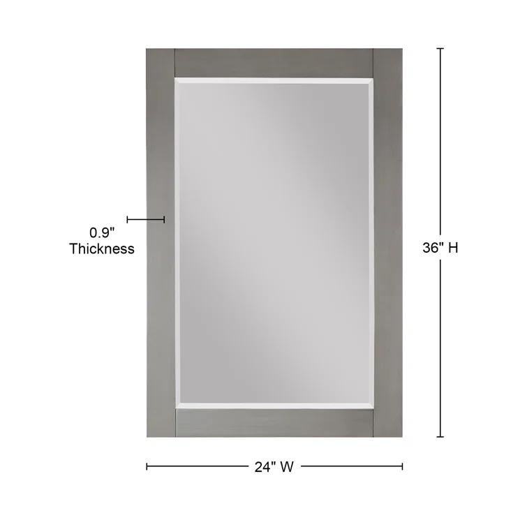 Ivy Wood Flat Wall Mirror