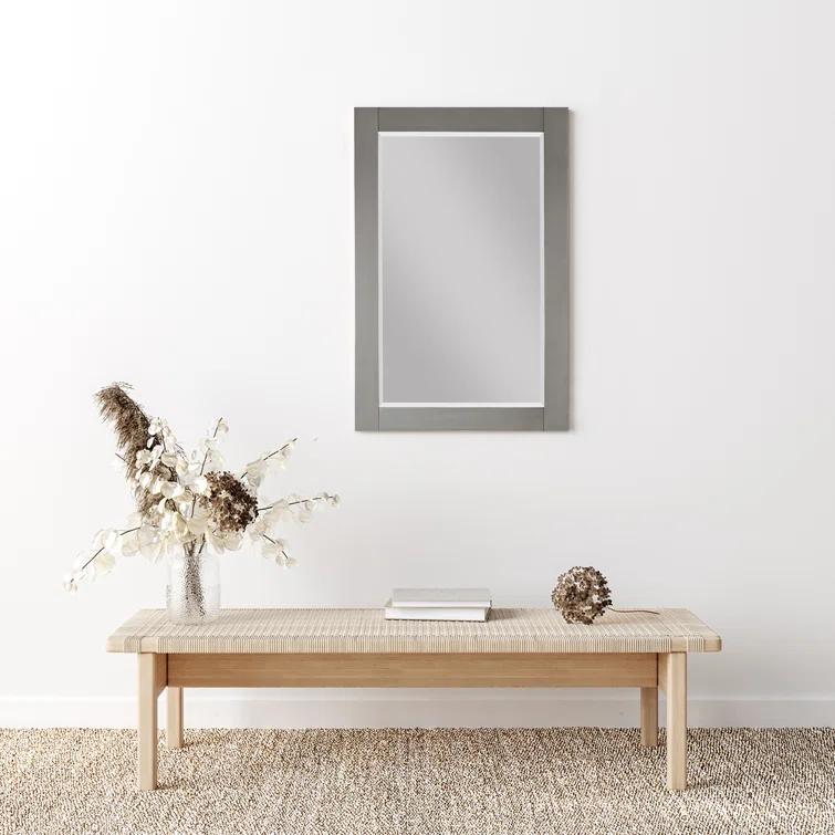 Ivy Wood Flat Wall Mirror
