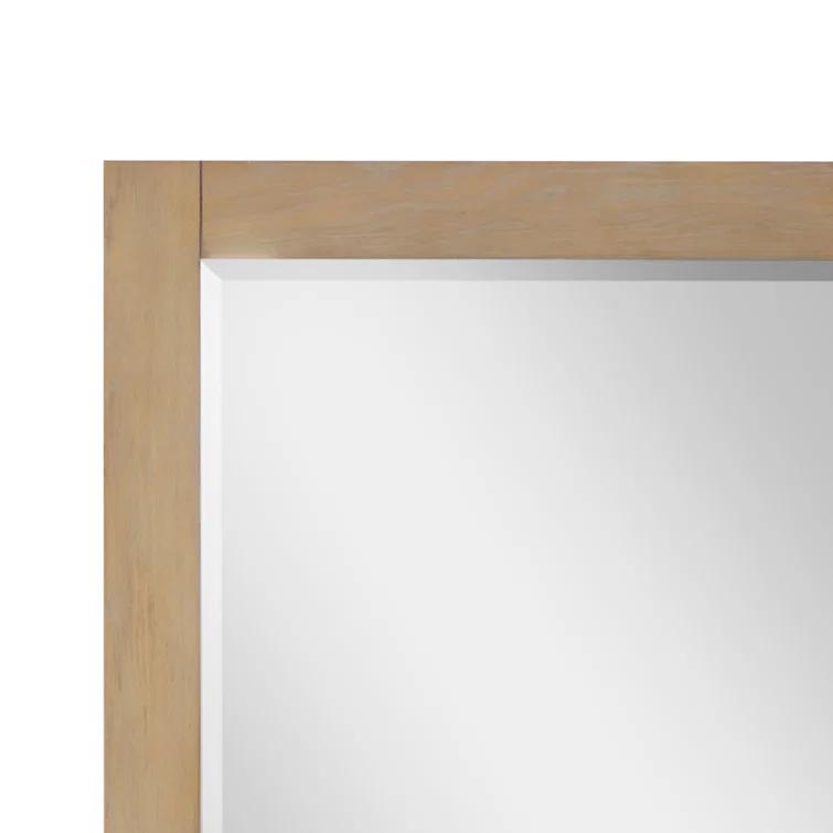 Ivy Wood Flat Wall Mirror