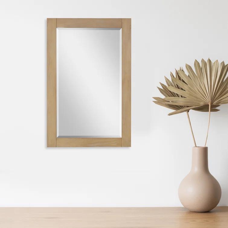 Ivy Wood Flat Wall Mirror