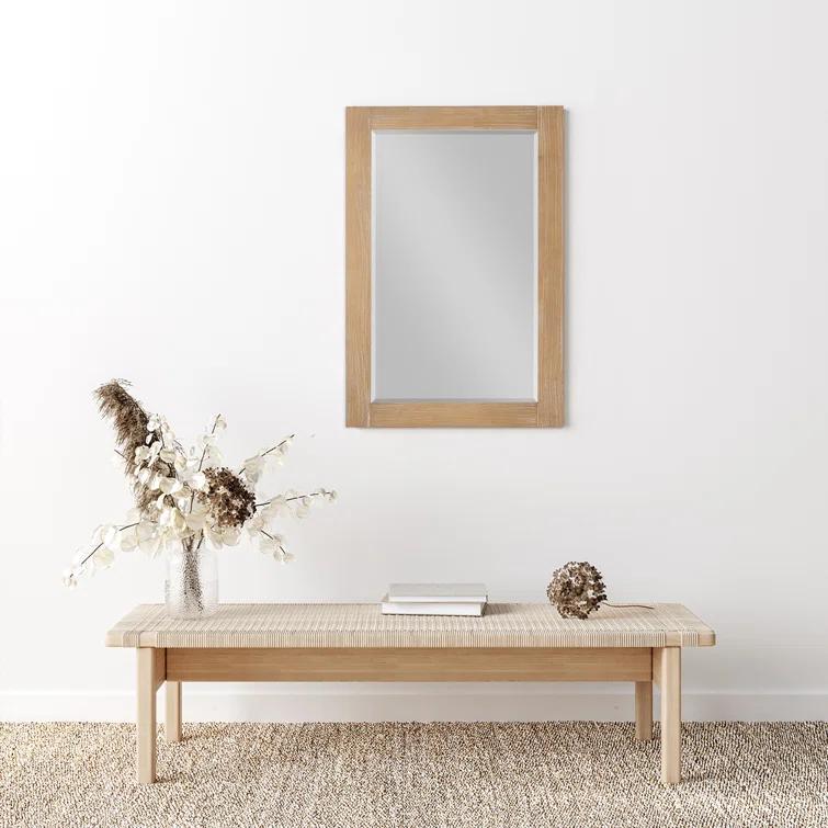 Ivy Wood Flat Wall Mirror