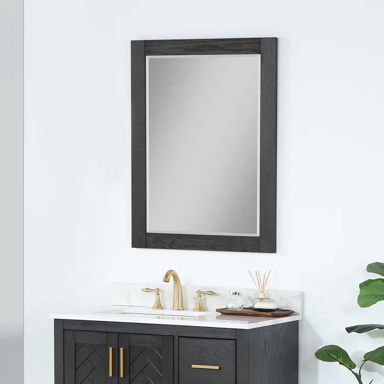 Ivy Wood Flat Wall Mirror