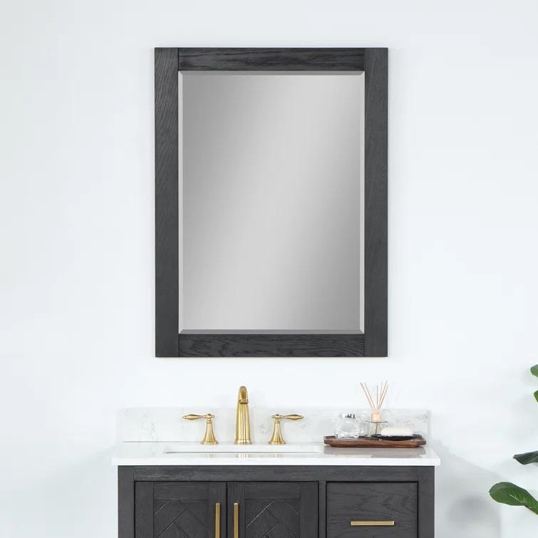 Ivy Wood Flat Wall Mirror
