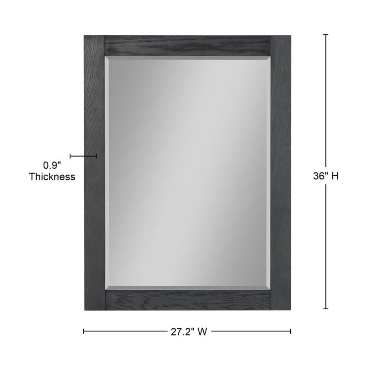 Ivy Wood Flat Wall Mirror