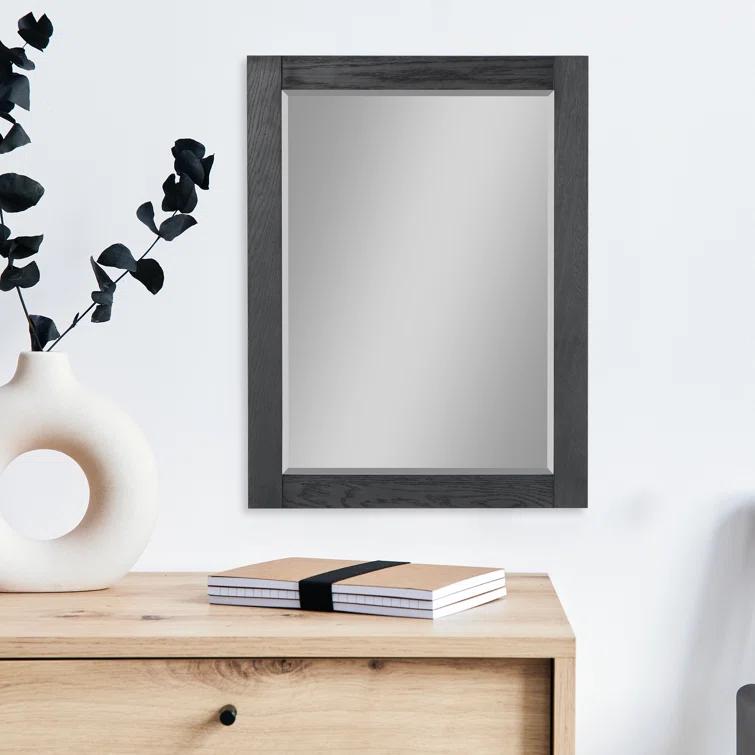 Ivy Wood Flat Wall Mirror