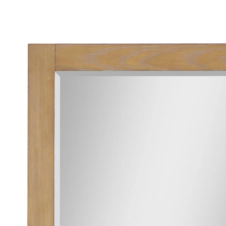 Ivy Wood Flat Wall Mirror