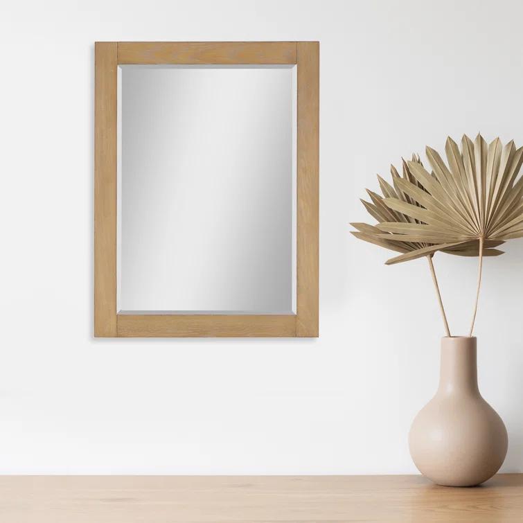 Ivy Wood Flat Wall Mirror