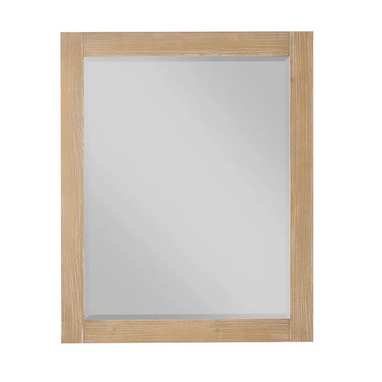 Ivy Wood Flat Wall Mirror