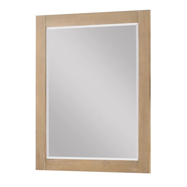 Ivy Wood Flat Wall Mirror