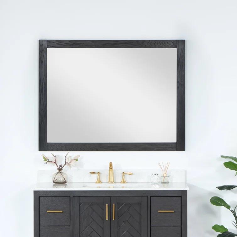 Ivy Wood Flat Wall Mirror