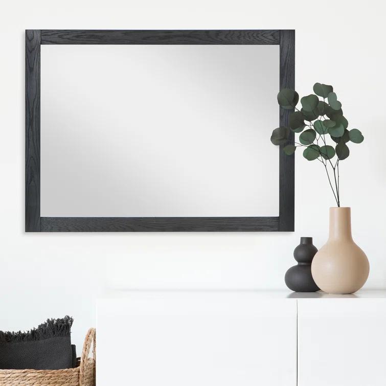 Ivy Wood Flat Wall Mirror