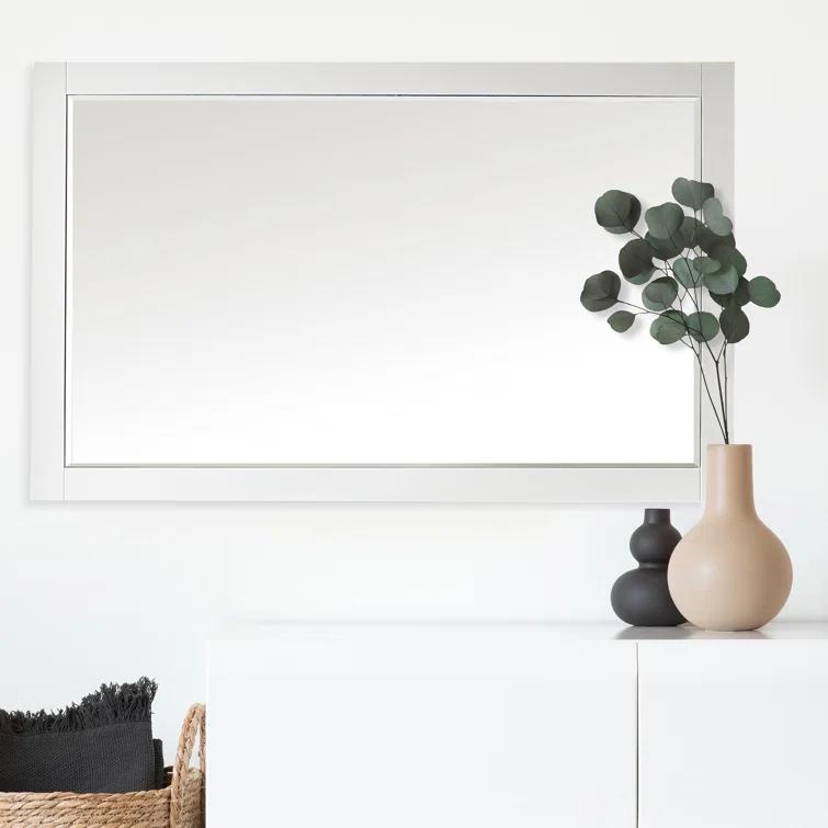 Ivy Wood Flat Wall Mirror