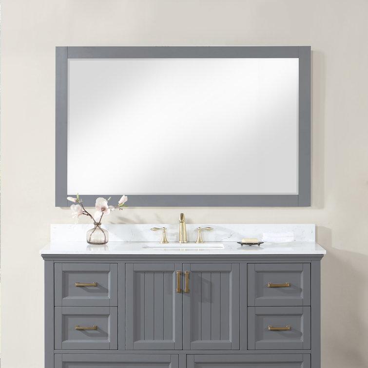 Ivy Wood Flat Wall Mirror
