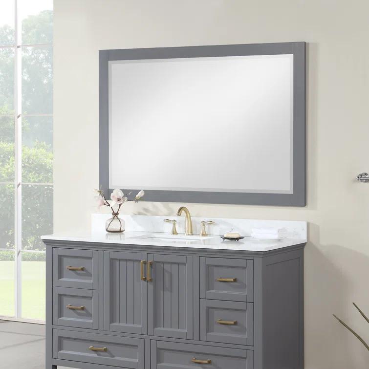 Ivy Wood Flat Wall Mirror
