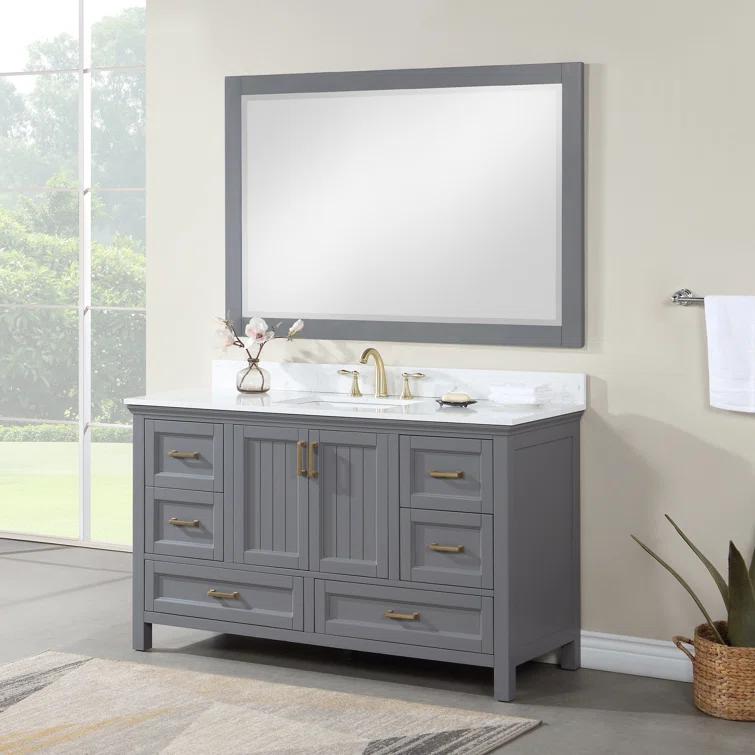 Ivy Wood Flat Wall Mirror