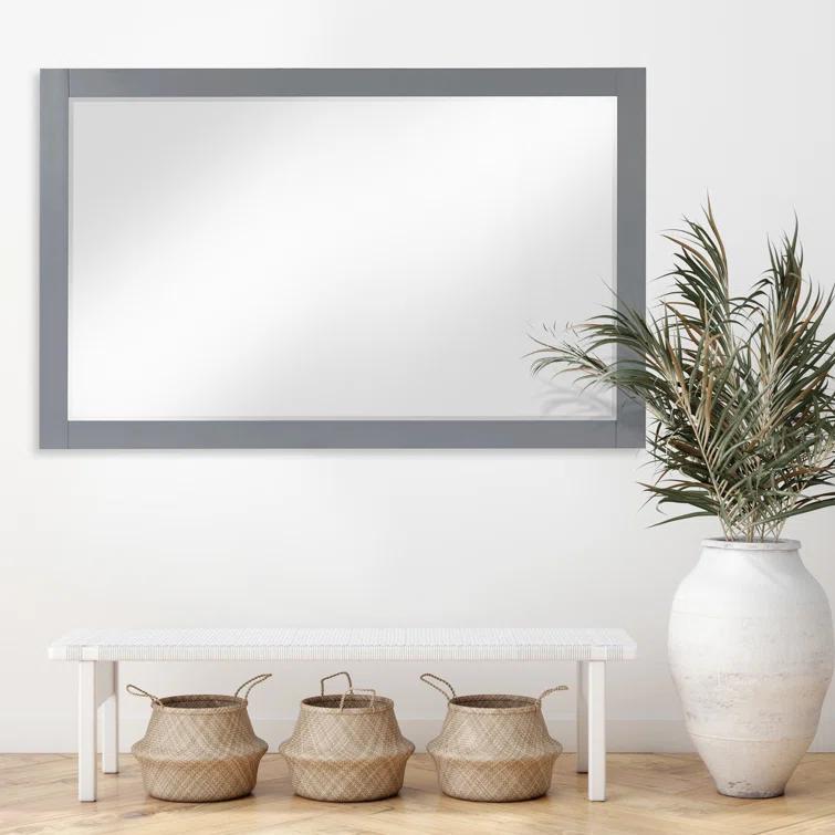 Ivy Wood Flat Wall Mirror