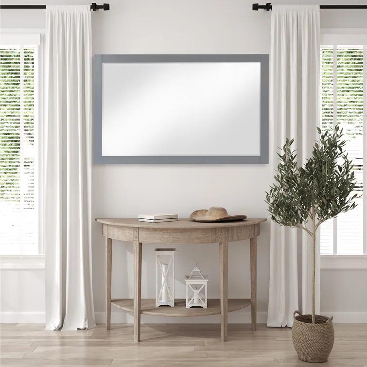 Ivy Wood Flat Wall Mirror