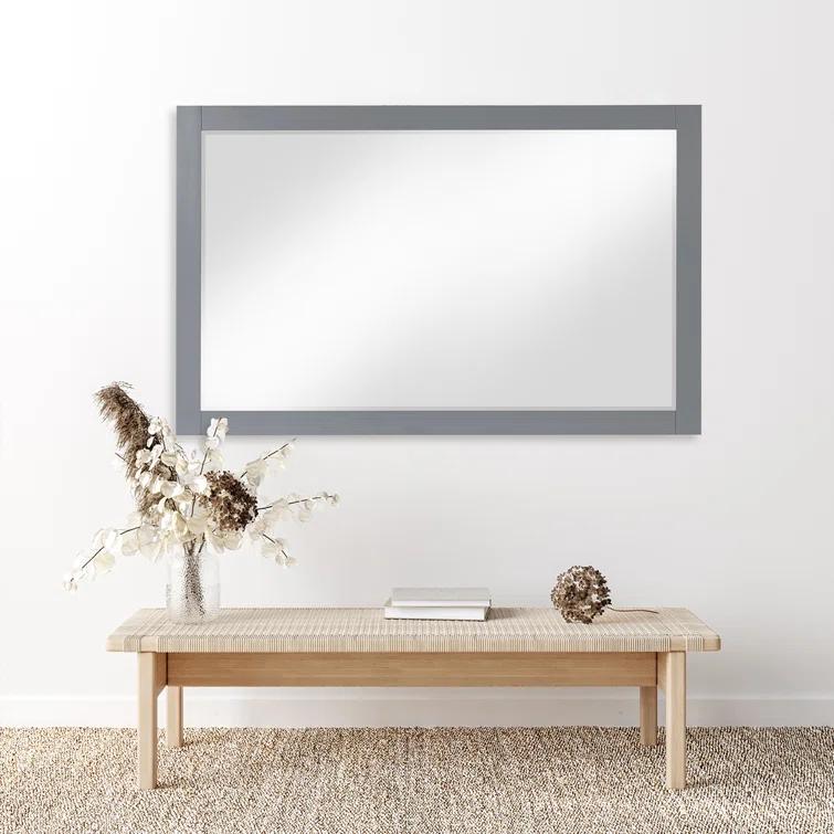 Ivy Wood Flat Wall Mirror