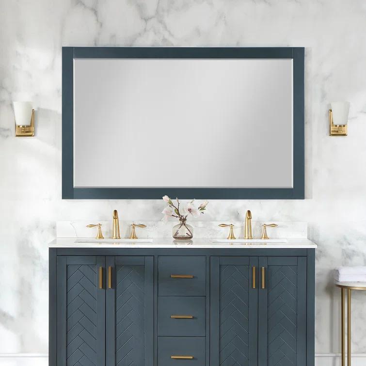 Ivy Wood Flat Wall Mirror
