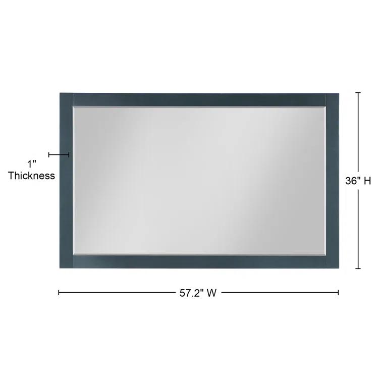 Ivy Wood Flat Wall Mirror