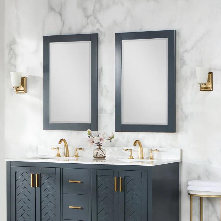 Ivy Wood Flat Wall Mirror