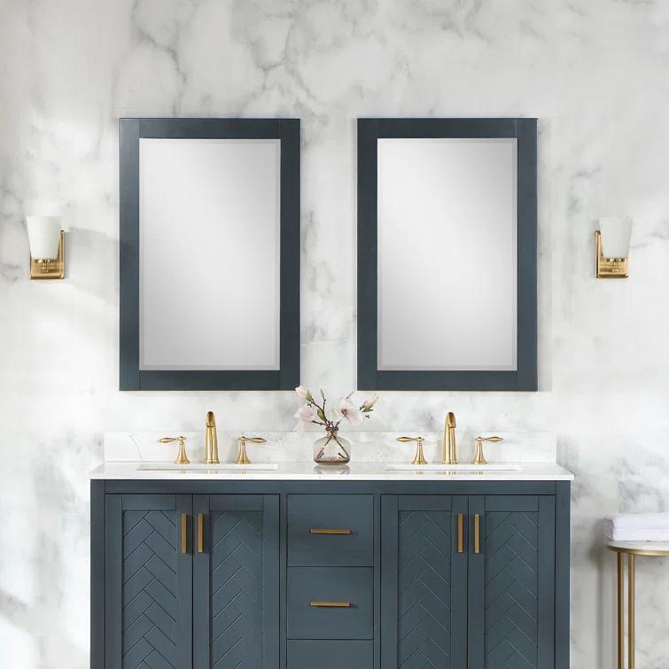 Ivy Wood Flat Wall Mirror