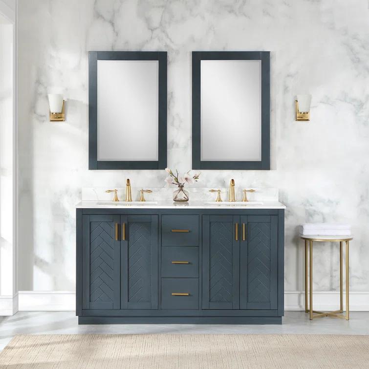 Ivy Wood Flat Wall Mirror