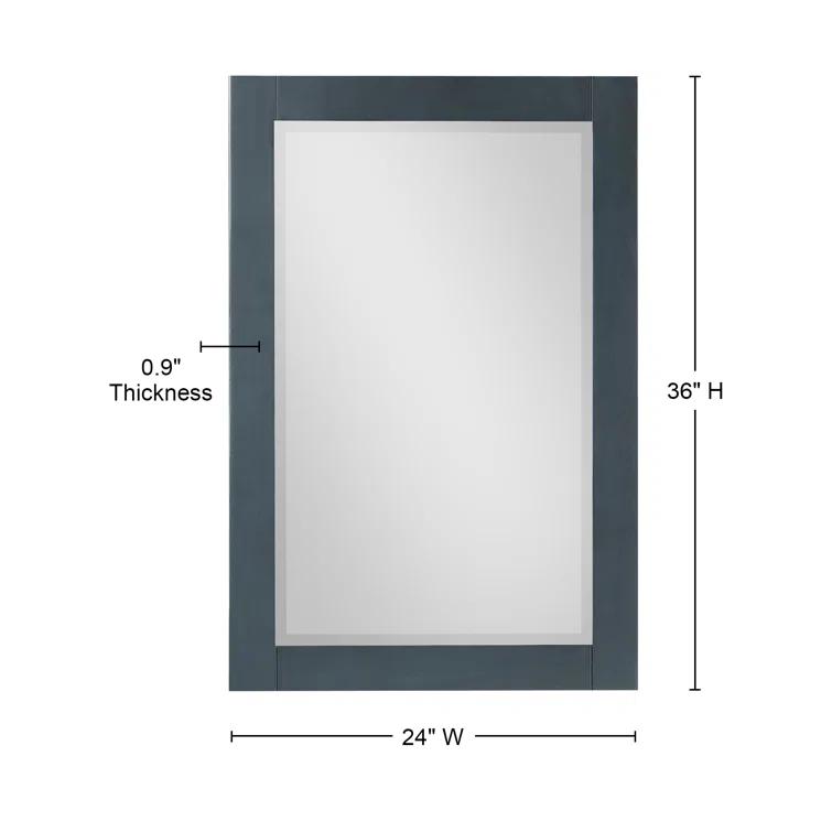 Ivy Wood Flat Wall Mirror