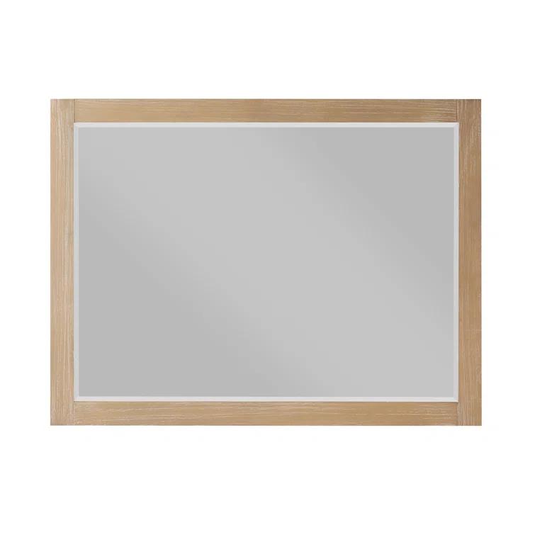 Ivy Wood Flat Wall Mirror