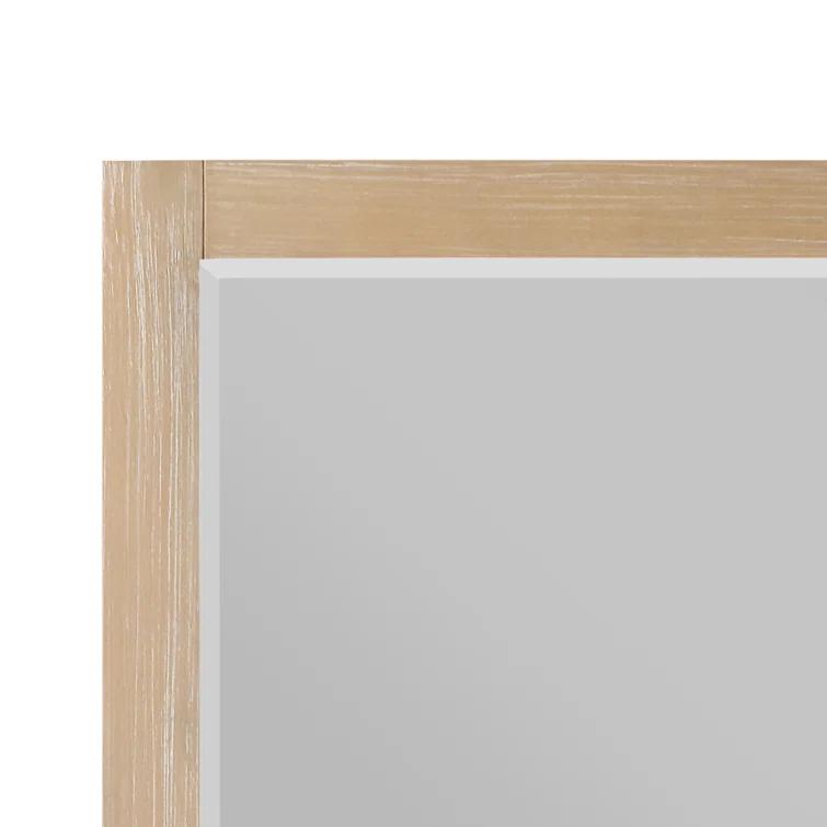 Ivy Wood Flat Wall Mirror