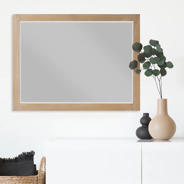 Ivy Wood Flat Wall Mirror