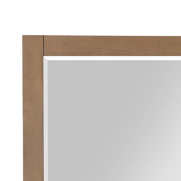 Ivy Wood Flat Wall Mirror